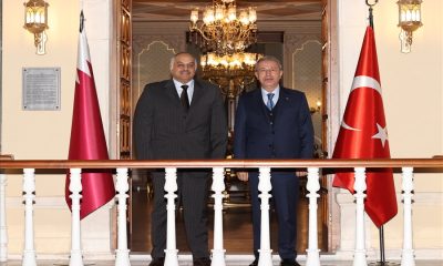Bakan Akar, Katar Başbakan Yardımcısı ve Savunma Bakanı Halid bin Muhammed el-Atiyye ile Bir Araya Geldi