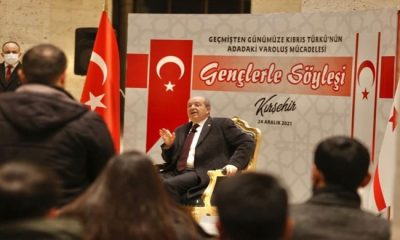 Cumhurbaşkanı Ersin Tatar, Kırşehir’de gençlerle bir araya geldi: “Kıbrıs’ta artık yeni bir dönem başladı”
