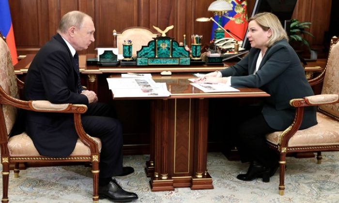 Vladimir Putin had a working meeting with Minister of Culture Olga Lyubimova