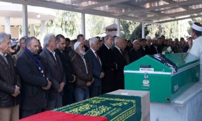 Cumhurbaşkanı Ersin Tatar, Türkiye’de meydana gelen depremde hayatını kaybeden Ali Doğan’ın cenaze törenine katıldı