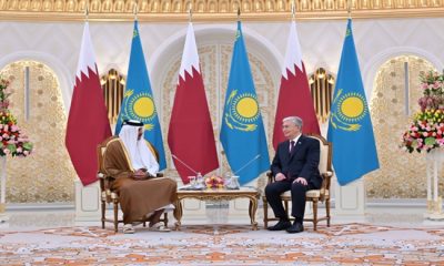 Kazakistan Cumhurbaşkanı’nın Katar Emiri ile görüşmesi