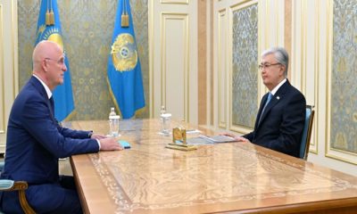 Kassym-Jomart Tokayev, Başbakan Birinci Yardımcısı Roman Sklyar’ı kabul etti